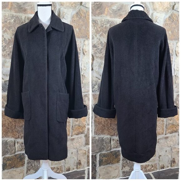 CINZIA Rocca 4 Baby Alpaca Trench Long Coat - Picture 2 of 7